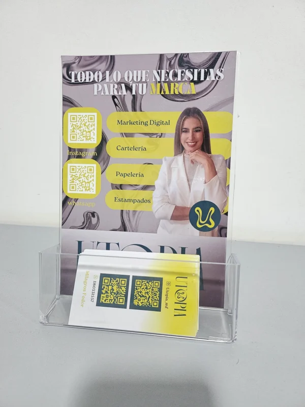 Cartel Mostrador + Flyer + 100 tarjetas - Imagen 4